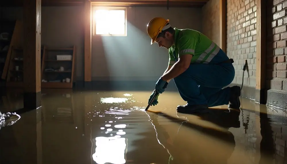Professional water damage restoration services in Schulter, OK